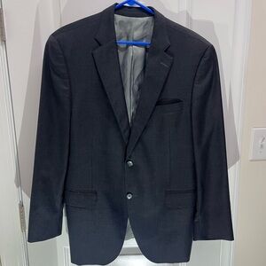 Brooks Brothers Charcoal Men's Blazer two button 46L wool